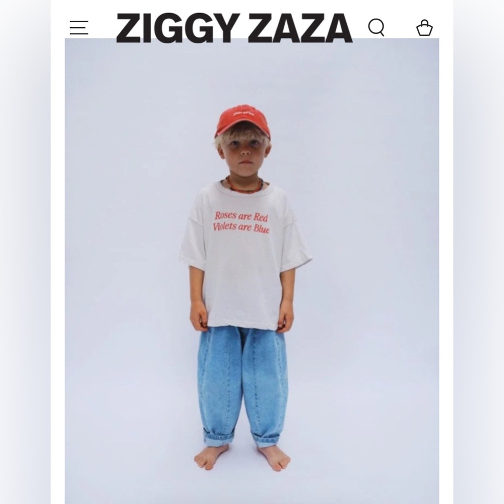 Ziggy Zaza “Roses Are Red” Tee – Sold Out Color (Light Blue/Violet)